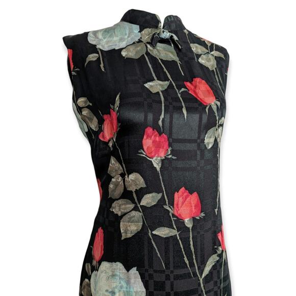 Vintage Hale Aloha Hawaiian Maxi Qipao Pencil Dress - Picture 2 of 10